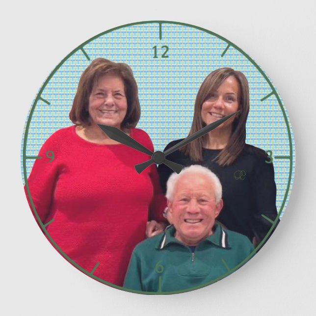 'Fave People' o' Clock' Wall Clock (Front)