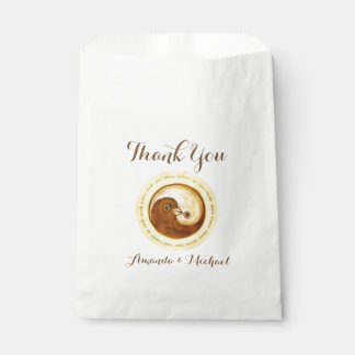 FAVOR BAGS gold YinYang Dove Harmomy