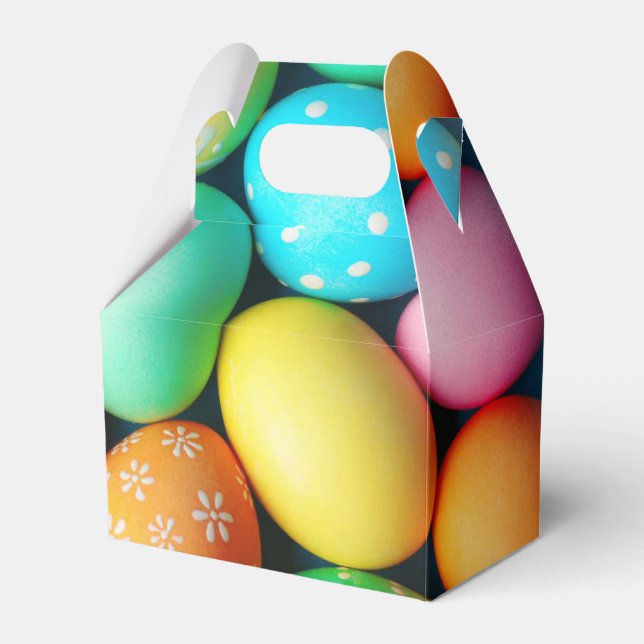 Favor Boxes - Painted Easter Eggs (Front Side)
