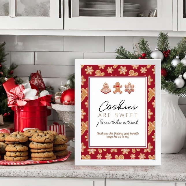 Favor Table Sign Cookie Exchange Party Decor (Creator Uploaded)