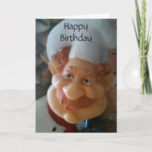 FAVORITE CHEF BIRTHDAY WISHES CARD (Front)