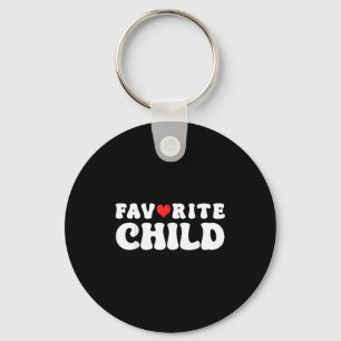 Favorite Child Funny Novelty _ Mom_dad's Favorite  Key Ring