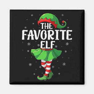 Favorite Elf Christmas Girls Women Elf Squad Xmas  Magnet