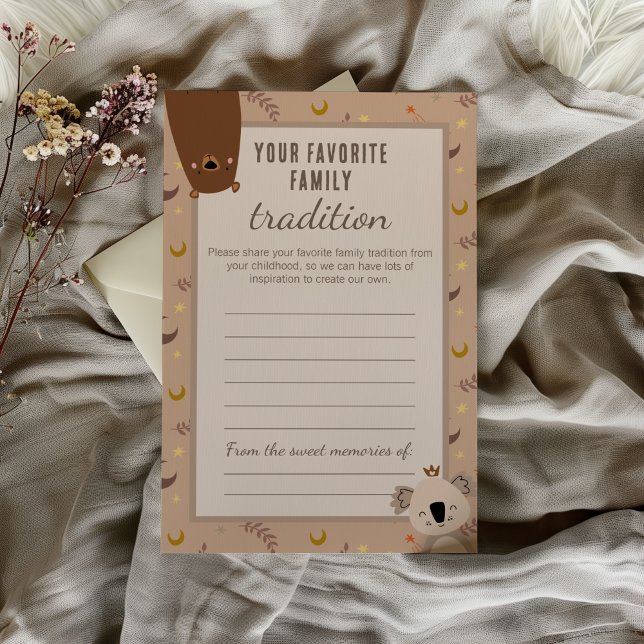 Favorite Family Tradition Baby Shower Keepsake (Creator Uploaded)