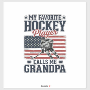 Favorite Hockey Player Calls Me Grandpa Vintage Sh