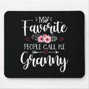Favorite people call granny shirt floral mother'sF Mouse Pad