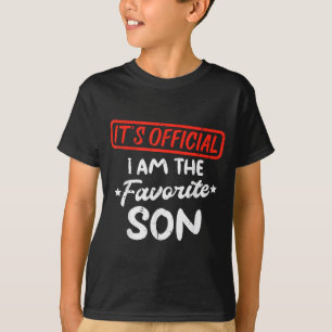 Favorite Son Funny Family Men Boys Kids Youth Teen T-Shirt