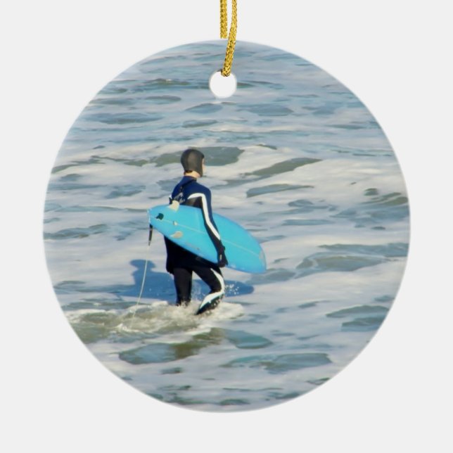 **FAVORITE SURFER'S** CERAMIC TREE DECORATION (Front)
