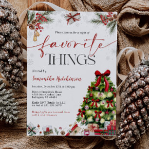 Favorite Things Gift Exchange Party Invite