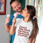 Favorite Things Modern List T-Shirt<br><div class="desc">Do you and your bestie or boyfriend or siblings share favorite things? Special food, songs, places, inside jokes... let's make a shirt that's truly unique and special for the people wearing it. Your loved ones will love the personal touches and these shirts print great and hold up well. A gift...</div>