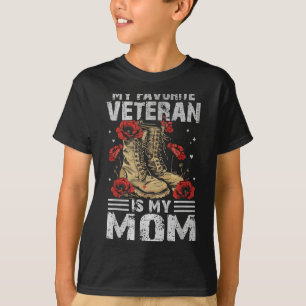 Favorite veteran is mom patriotic mother's day T-Shirt