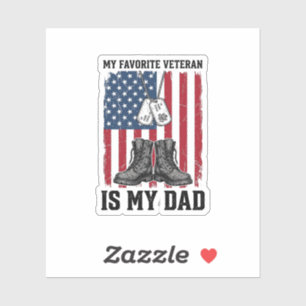Favorite Veteran Is My Dad Patriotic Shirt Design_