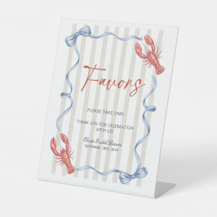 Favors She’s a Catch Coastal Bridal Shower Pedestal Sign