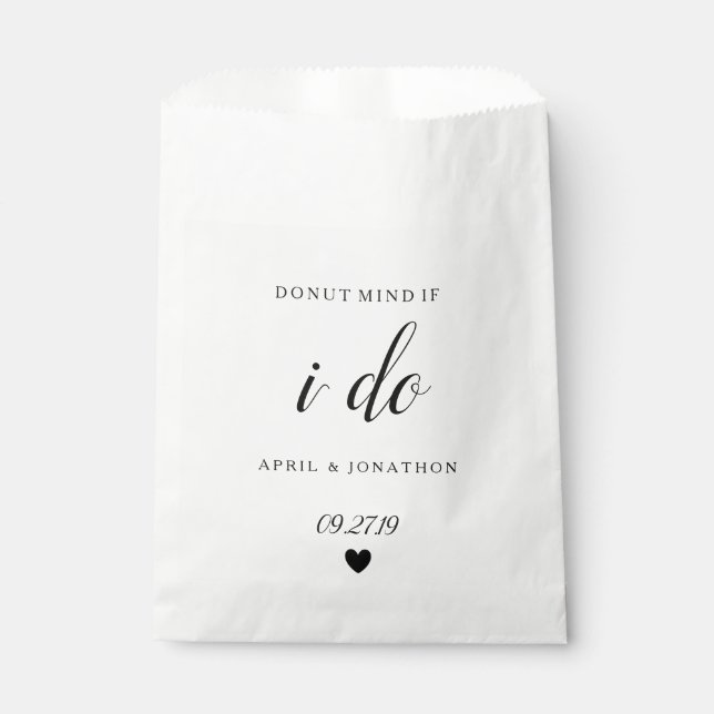 Favour Bag - Doughnut Mind if I Do Heart (Front)