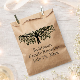 Favour Bag - Family Reunion Tree and Text