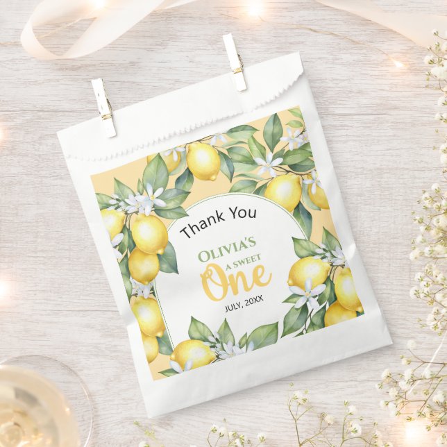 Favour Bag Lemon citru birthday. (Clipped)