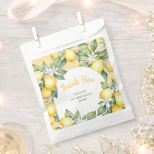 Favour Bag Lemon citru birthday. (Clipped)