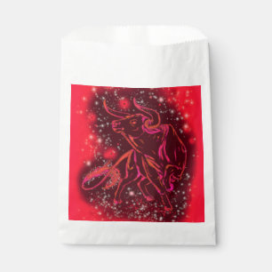 Favour Bag Red Bull Running At Starry Night