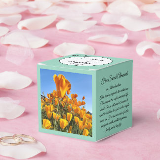 Favour Box - California Poppies - Personalizable