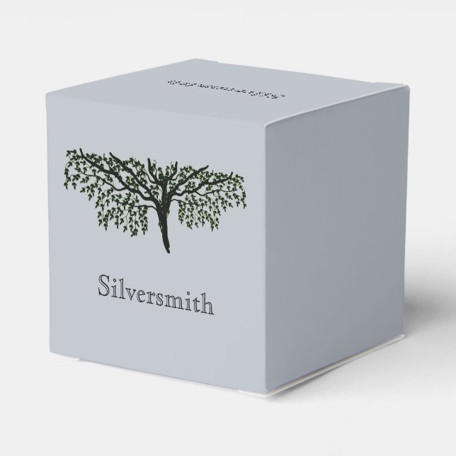 Favour Box - Family Tree with Name (Back Side)