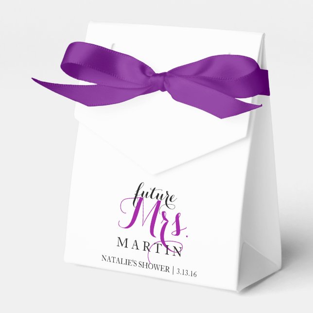 Favour Box - future Mrs. Fab Shower (Front Side)