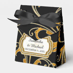 Favour Box Glam Old Hollywood Regency Black Tie