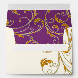 Favour Box Glam Old Hollywood Regency Black Tie Envelope