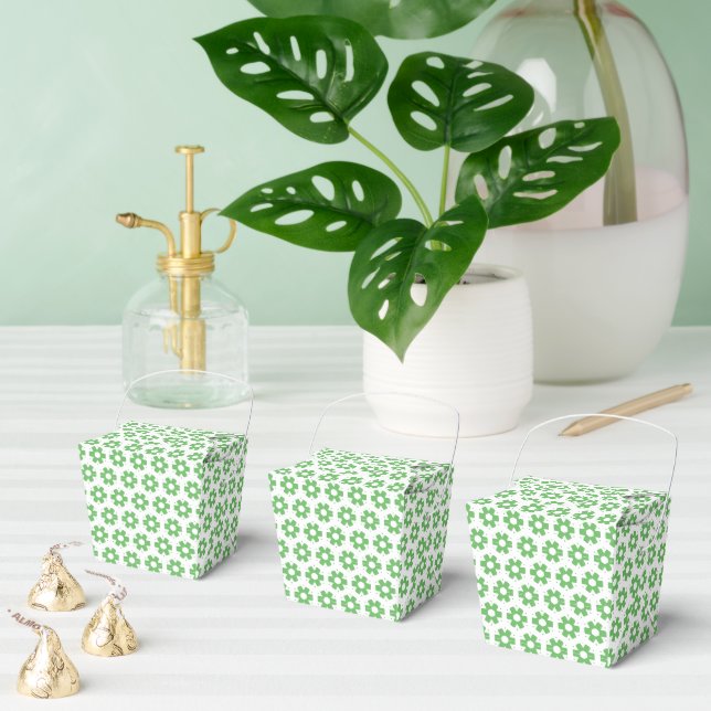 Favour Box - Green Florets (Multiple)