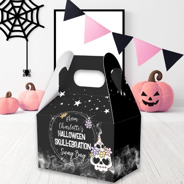 Favour Box Halloween skull-ebrations swag bag (Creator Uploaded)