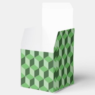 Favour Box - Optical Illusion in Green