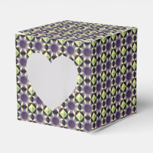 Favour Box - Quilt Pattern Green and Blue