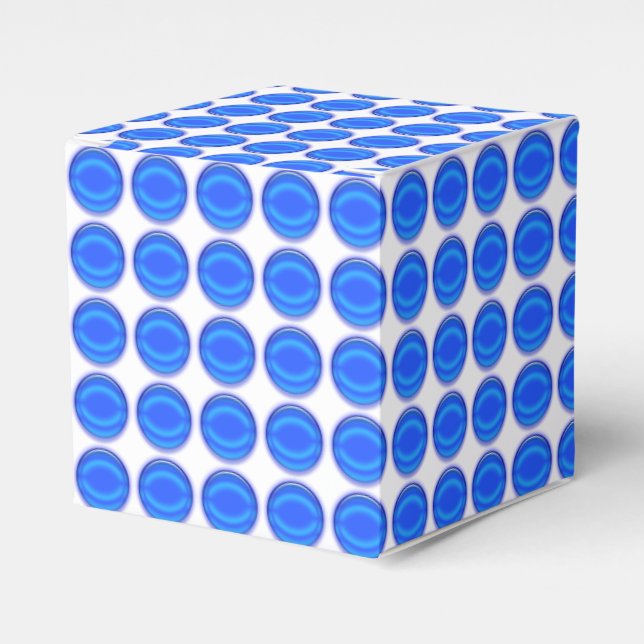 Favour Box – Rows or Blue Dots (Front Side)