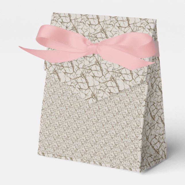 Favour Boxes. Modern, Gold & Custom Treats Box (Front Side)