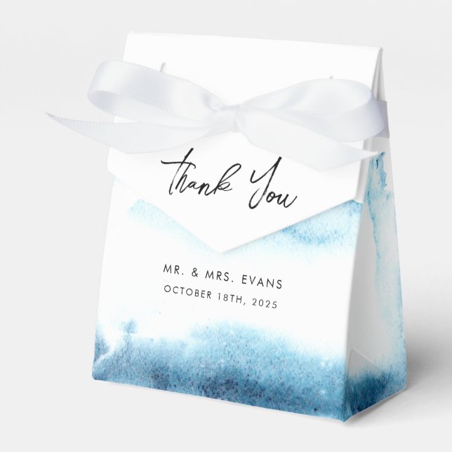 Favour Boxes Thank You for a Modern Wedding. (Front Side)