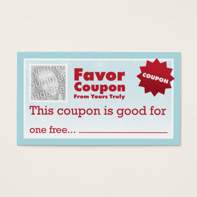 Favour Coupons (Front)
