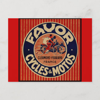 Favour Cycles & Motors Postcard