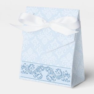Favour/Gift Box - Icy Blue Damask