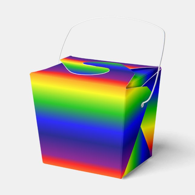 Favour/Gift Box - Prismatic Rainbow (Front Side)