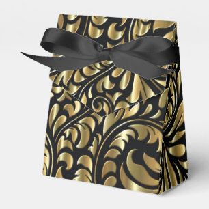 Favour/Gift Boxes - Drama in Black and Gold