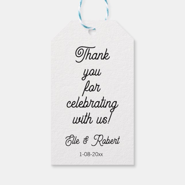 Favour Gift Tag  (Back)