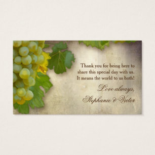 Favour Gift Tags DIY Chardonnay Grape Vineyard Art