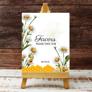 Favour Sign Mama To Bee Honeycomb White Daisy
