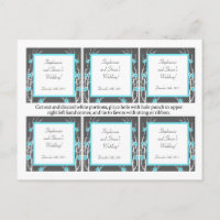 Favour Tags Blue Tea Arizona Flowers