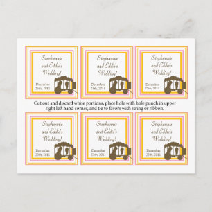 Favour Tags Carnival Postcard