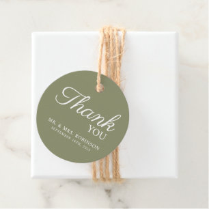 Favour Tags for a modern minimalist wedding.