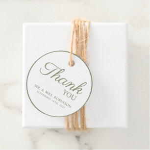Favour Tags for a modern minimalist wedding.