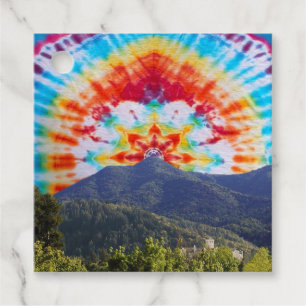 Favour Tags Tie Dye Mt Tamalpais Sky Design