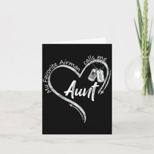 Favourite airman calls aunt air force graduation card