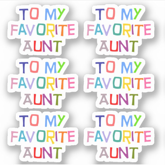 Favourite Aunt (Front)