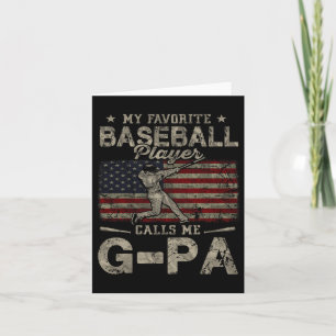 Favourite Baseball Player Calls Me G-pa Father's D Card